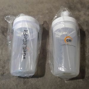 2 Complete Nutrition shaker bottles